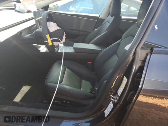 2024 Tesla Model 3 with VIN 5YJ3E1EA8RF755854, listed as a Copart auction lot 45986995 with 7,374 mi miles and Salvage Title. Bid and sale history available at DreamBid. Image 7.