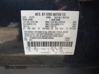 2022 Ford Explorer XLT с VIN 1FMSK7DH7NGB16544, выставлен на аукционе IAAI как лот 41549125 с пробегом 48 757 миль миль и . История ставок и продаж доступна на DreamBid. Изображение 9.