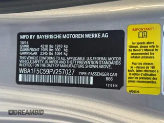 2015 BMW 2 Series 228i with VIN WBA1F5C59FV257027, listed as a Copart auction lot 62222855 with 113,383 mi miles and Clean title. Bid and sale history available at DreamBid. Image 10.