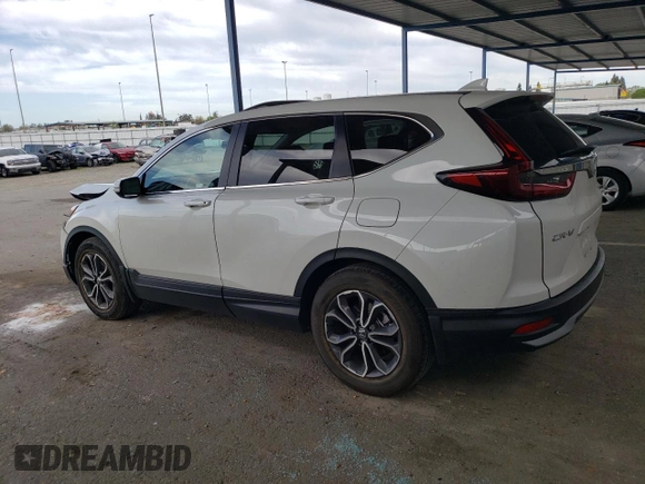 2022 Honda CR-V EX-L with VIN 2HKRW1H87NH406602, listed as a Copart auction lot 52801425 with 13,159 mi miles and Salvage Title. Bid and sale history available at carsss.com. Image 2.