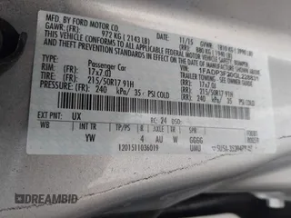 2016 Ford Focus SE with VIN 1FADP3F20GL228831, listed as a IAAI auction lot 42115033 with 106,975 mi miles. Bid and sale history available at carsss.com. Image 9.