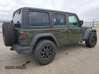 2023 Jeep Wrangler Sport S with VIN 1C4HJXDG4PW510259, listed as a Copart auction lot 45361515 with 26,162 mi miles and Salvage Title. Bid and sale history available at DreamBid. Image 3.