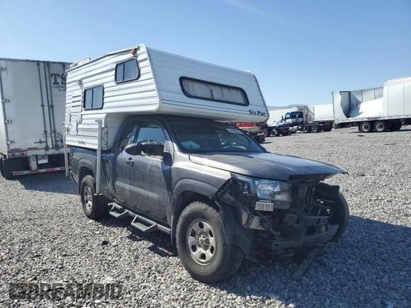 2022 Nissan Frontier S with VIN 1N6ED1CM1NN644435, listed as a Copart auction lot 61658825 with 28,780 mi miles and Salvage title. Bid and sale history available at DreamBid. Image 4.