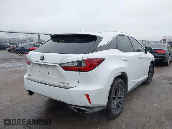2017 Lexus RX 350 with VIN 2T2ZZMCA9HC079447, listed as a IAAI auction lot 41546040 with 100,562 mi miles and . Bid and sale history available at DreamBid. Image 4.