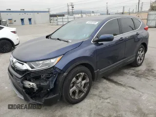 2019 Honda CR-V EX with VIN 5J6RW1H53KA003056, listed as a Copart auction lot 50590105 with 49,607 mi miles and Salvage Title. Bid and sale history available at carsss.com. Image 1.