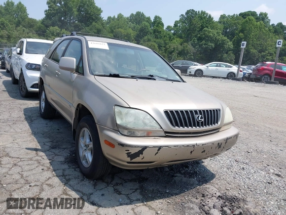 2002 Lexus RX 300 with VIN JTJHF10U620271641, listed as a IAAI auction lot 42681622 with 225,526 mi miles and . Bid and sale history available at DreamBid. Image 1.