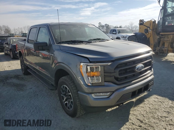 2021 Ford F-150 XL with VIN 1FTEW1EP5MFB61351, listed as a Copart auction lot 47175195 with 64,269 mi miles and Clean Title. Bid and sale history available at carsss.com. Image 4.
