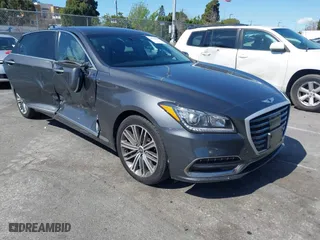 2018 Genesis G80 3.8L with VIN KMHGN4JEXJU283935, listed as a IAAI auction lot 41750441 with 70,165 mi miles. Bid and sale history available at carsss.com. Image 1.