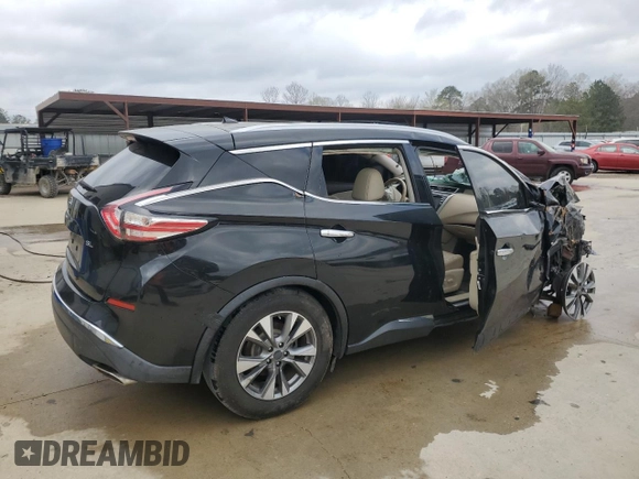 2016 Nissan Murano SL z VIN 5N1AZ2MG5GN106143, wystawiony jako Copart lot #54157955 z przebiegiem 96 237 mil mil oraz Czysty tytuł • Clean title. Historia ofert i sprzedaży dostępna na DreamBid. Obrazek 5.