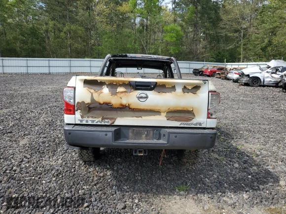 2017 Nissan Titan Pro-4X with VIN 1N6AA1E55HN517107, listed as a Copart auction lot 50836265 with Not provided miles and Non repairable. Bid and sale history available at DreamBid. Image 6.