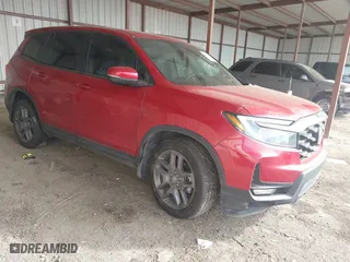 2022 Honda Passport EX-L with VIN 5FNYF7H50NB002950, listed as a IAAI auction lot 41630662 with 24,709 mi miles. Bid and sale history available at carsss.com. Image 1.