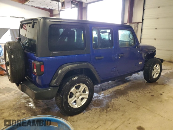 2020 Jeep Wrangler Unlimited Willys z VIN 1C4HJXDN1LW138856, wystawiony jako Copart lot #52433095 z przebiegiem 74 944 mil mil oraz Szkoda całkowita • Salvage title. Historia ofert i sprzedaży dostępna na DreamBid. Obrazek 3.