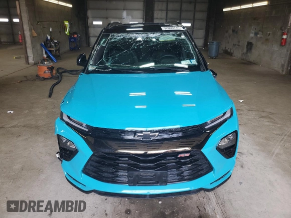 2022 Chevrolet TrailBlazer RS with VIN KL79MUSLXNB031212, listed as a Copart auction lot 52006845 with Not Provided miles and Salvage Title. Bid and sale history available at DreamBid. Image 5.