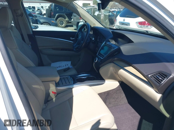 2019 Acura MDX w/Technology Pkg with VIN 5J8YD3H58KL009251, listed as a IAAI auction lot 41770589 with 19,693 mi miles. Bid and sale history available at carsss.com. Image 5.