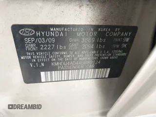 2010 Hyundai Elantra GLS with VIN KMHDU4AD4AU880124, listed as a IAAI auction lot 42510269 with 135,827 mi miles and . Bid and sale history available at DreamBid. Image 9.