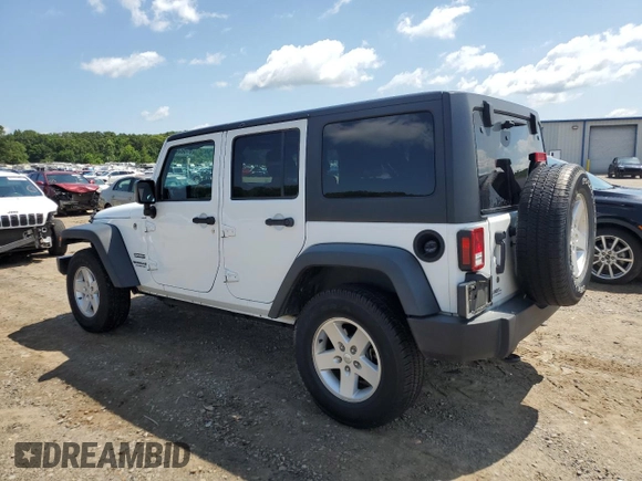 2017 Jeep Wrangler Unlimited Sport with VIN 1C4BJWDG3HL506870, listed as a Copart auction lot 61603535 with 189,636 mi miles and Clean title. Bid and sale history available at DreamBid. Image 2.
