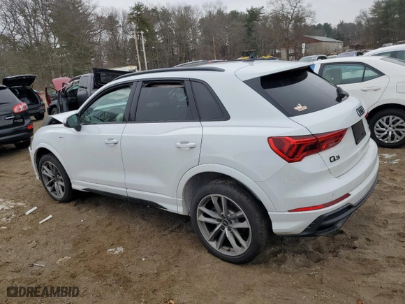 2022 Audi Q3 S line Premium Plus with VIN WA1EECF30N1148767, listed as a Copart auction lot 42985705 with 0 mi miles and Salvage Title. Bid and sale history available at carsss.com. Image 2.