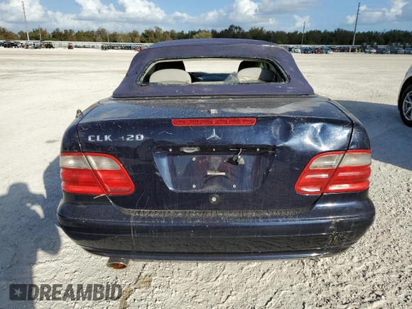 2003 Mercedes-Benz CLK 320 z VIN WDBLK65G83T140587, wystawiony jako Copart lot #75509024 z przebiegiem Nie podano mil oraz Szkoda całkowita • Salvage title. Historia ofert i sprzedaży dostępna na DreamBid. Obrazek 6.
