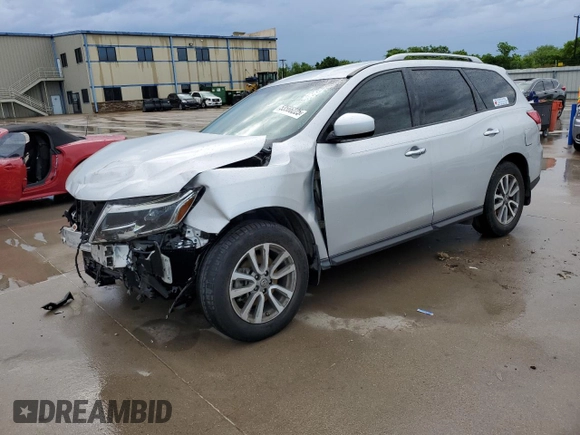 2014 Nissan Pathfinder S with VIN 5N1AR2MN7EC704256, listed as a Copart auction lot 53566225 with 112,652 mi miles and Salvage Title. Bid and sale history available at carsss.com. Image 1.