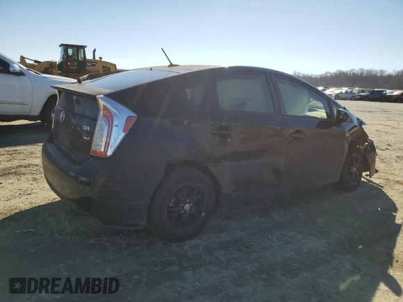 2012 Toyota Prius One with VIN JTDKN3DUXC5524689, listed as a Copart auction lot 50151695 with Not Provided miles and Salvage Title. Bid and sale history available at DreamBid. Image 3.