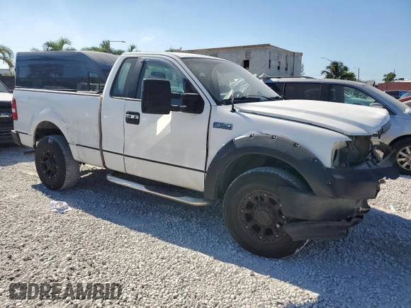 2007 Ford F-150 XL with VIN 1FTRF14517KC85159, listed as a Copart auction lot 83807384 with 178,898 mi miles and Salvage title. Bid and sale history available at DreamBid. Image 4.