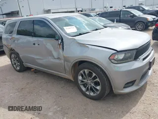 2019 Dodge Durango GT Plus with VIN 1C4RDHDG8KC824380, listed as a IAAI auction lot 42285725 with 126,659 mi miles and . Bid and sale history available at DreamBid. Image 1.