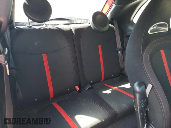 2015 FIAT 500 Abarth with VIN 3C3CFFFH6FT590412, listed as a Copart auction lot 62235855 with 67,892 mi miles and Clean title. Bid and sale history available at DreamBid. Image 10.