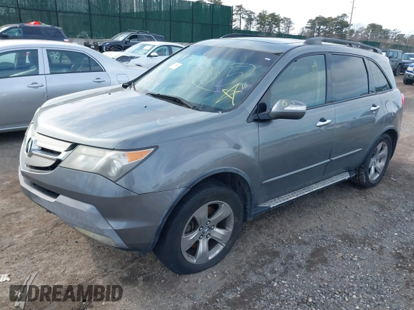 2009 Acura MDX Sport/Pwr Tail Gate with VIN 2HNYD28739H503108, listed as a IAAI auction lot 41604482 with 999,999 mi miles. Bid and sale history available at carsss.com. Image 2.