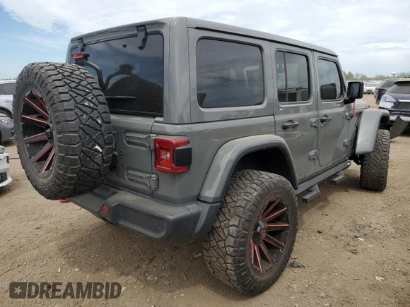 2021 Jeep Wrangler Unlimited Rubicon z VIN 1C4HJXFG4MW531718, wystawiony jako Copart lot #56639895 z przebiegiem 34 719 mil mil oraz Szkoda całkowita • Salvage title. Historia ofert i sprzedaży dostępna na DreamBid. Obrazek 3.