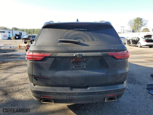 2023 Chevrolet Traverse Premier with VIN 1GNERKKWXPJ147687, listed as a Copart auction lot 86810824 with 35,020 mi miles and Salvage Title. Bid and sale history available at carsss.com. Image 6.
