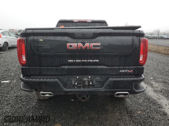2021 GMC Sierra 1500 AT4 with VIN 1GTU9EET3MZ214568, listed as a Copart auction lot 83029864 with 0 mi miles and Salvage Title. Bid and sale history available at carsss.com. Image 6.