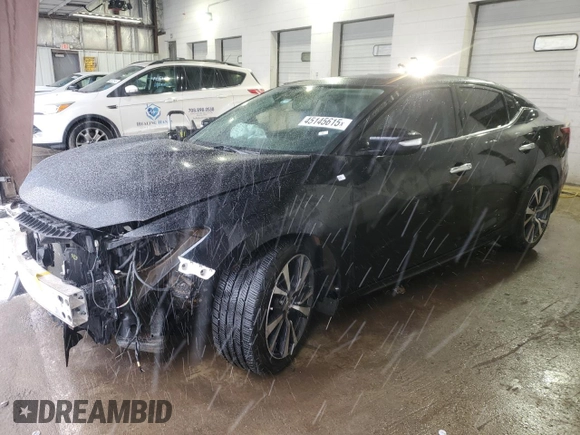 2016 Nissan Maxima SR with VIN 1N4AA6AP7GC902904, listed as a Copart auction lot 45145615 with 67,536 mi miles and Salvage title. Bid and sale history available at DreamBid. Image 1.