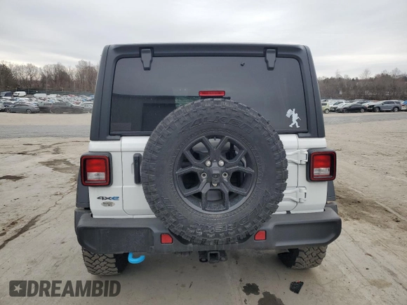 2024 Jeep Wrangler Sport S with VIN 1C4RJXN68RW283543, listed as a Copart auction lot 57752525 with 4,334 mi miles and Salvage title. Bid and sale history available at DreamBid. Image 6.