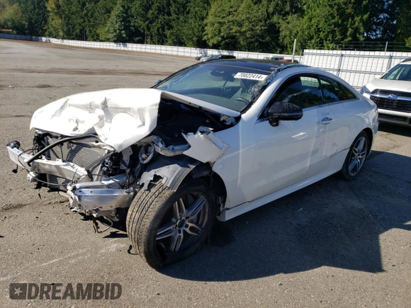 2018 Mercedes-Benz E-Class E 400 with VIN WDD1J6GB1JF022525, listed as a Copart auction lot 70022414 with 0 mi miles and Salvage Title. Bid and sale history available at carsss.com. Image 1.