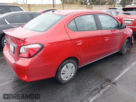 2021 Mitsubishi Mirage G4 ES with VIN ML32FUFJ9MHF01240, listed as a IAAI auction lot 41579718 with 86,616 mi miles. Bid and sale history available at carsss.com. Image 4.