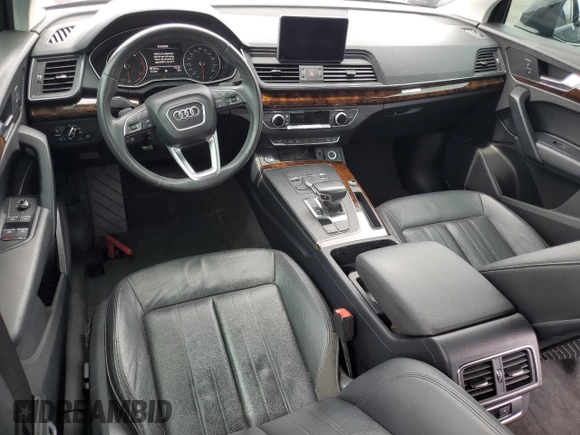 2018 Audi Q5 Premium with VIN WA1ANAFY9J2105578, listed as a Copart auction lot 55483725 with 82,141 mi miles and Salvage title. Bid and sale history available at DreamBid. Image 8.