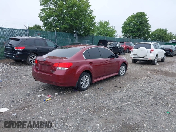 2011 Subaru Legacy Premium with VIN 4S3BMBC62B3220749, listed as a IAAI auction lot 42505918 with 143,137 mi miles and . Bid and sale history available at DreamBid. Image 4.