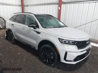 2023 Kia Sorento X-Line SX Prestige with VIN 5XYRKDLF2PG209611, listed as a IAAI auction lot 41482785 with 6,801 mi miles. Bid and sale history available at carsss.com. Image 1.