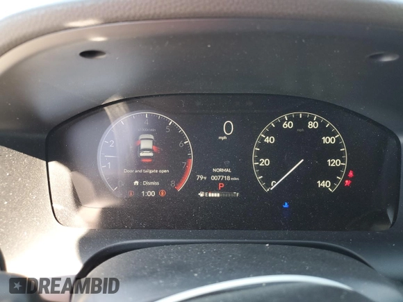 2024 Honda HR-V Sport with VIN 3CZRZ1H58RM729290, listed as a Copart auction lot 50696295 with 7,718 mi miles and Salvage Title. Bid and sale history available at carsss.com. Image 9.