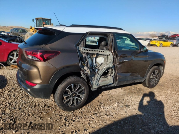 2021 Chevrolet TrailBlazer ACTIV with VIN KL79MSSLXMB030421, listed as a Copart auction lot 46500855 with 100,898 mi miles and Salvage Title. Bid and sale history available at DreamBid. Image 3.
