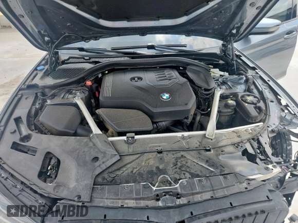 2022 BMW 5 Series 530i with VIN WBA53BH00NWX59634, listed as a Copart auction lot 61598505 with 69,130 mi miles and Salvage title. Bid and sale history available at DreamBid. Image 11.