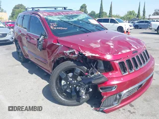 2015 Jeep Grand Cherokee Overland z VIN 1C4RJECG6FC951658, wystawiony jako IAAI lot #42326893 z przebiegiem 132 253 mil mil oraz . Historia ofert i sprzedaży dostępna na DreamBid. Obrazek 1.