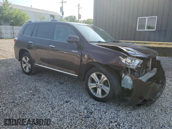2012 Toyota Highlander Limited with VIN 5TDDK3EH3CS126771, listed as a Copart auction lot 61068925 with 284,891 mi miles and Non repairable. Bid and sale history available at DreamBid. Image 4.
