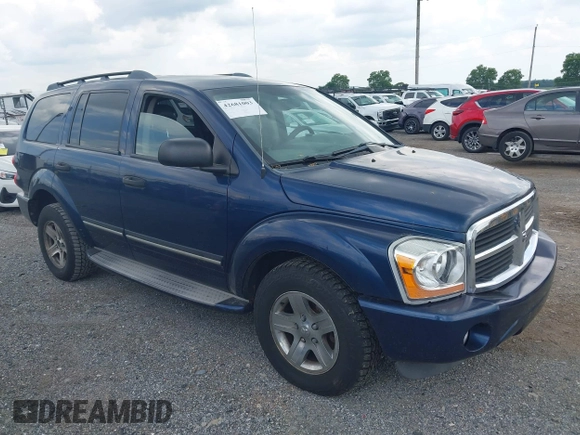 2004 Dodge Durango Limited with VIN 1D4HB58D34F147128, listed as a IAAI auction lot 42681003 with 185,972 mi miles and . Bid and sale history available at DreamBid. Image 1.
