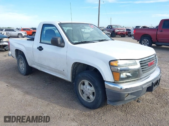 2007 GMC Canyon SL with VIN 1GTCS149178176475, listed as a IAAI auction lot 41803507 with 92,172 mi miles. Bid and sale history available at carsss.com. Image 1.