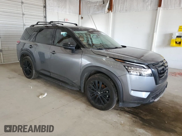 2022 Nissan Pathfinder Platinum with VIN 5N1DR3DK0NC215464, listed as a Copart auction lot 55398925 with 85,302 mi miles and Salvage title. Bid and sale history available at DreamBid. Image 4.