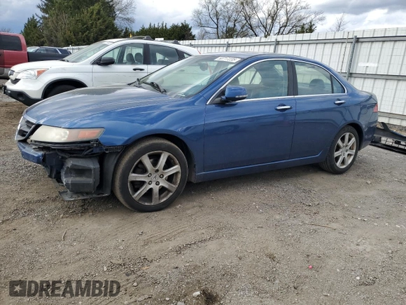 2004 Acura TSX with VIN JH4CL96804C005546, listed as a Copart auction lot 50717235 with 274,971 mi miles and Salvage title. Bid and sale history available at DreamBid. Image 1.