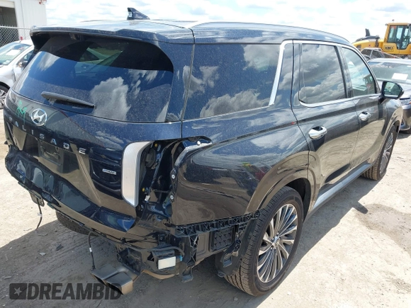 2024 Hyundai Palisade Calligraphy z VIN KM8R7DGE4RU710628, wystawiony jako IAAI lot #42223597 z przebiegiem 39 156 mil mil oraz . Historia ofert i sprzedaży dostępna na DreamBid. Obrazek 4.