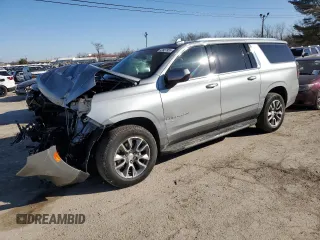 2024 Chevrolet Suburban LT z VIN 1GNSKCKD9RR185377, wystawiony jako Copart lot #42807955 z przebiegiem 14 651 mil mil oraz Szkoda całkowita • Salvage title. Historia ofert i sprzedaży dostępna na DreamBid. Obrazek 1.