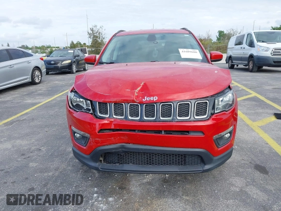 2018 Jeep Compass Latitude with VIN 3C4NJCBB1JT469511, listed as a IAAI auction lot 41609600 with 44,985 mi miles and . Bid and sale history available at carsss.com. Image 12.